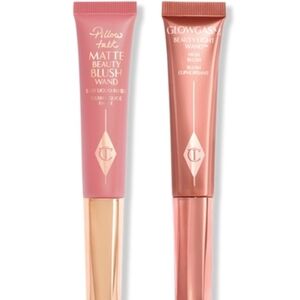 Brand New Charlotte Tilbury Pillow Talk Matte Blush Wand And Pinkgasm Light Wand